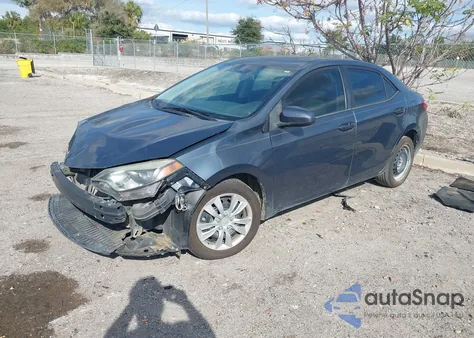 2014 Toyota Corolla Le из США, поврежденный, VIN 5YFBURHE6EP123316